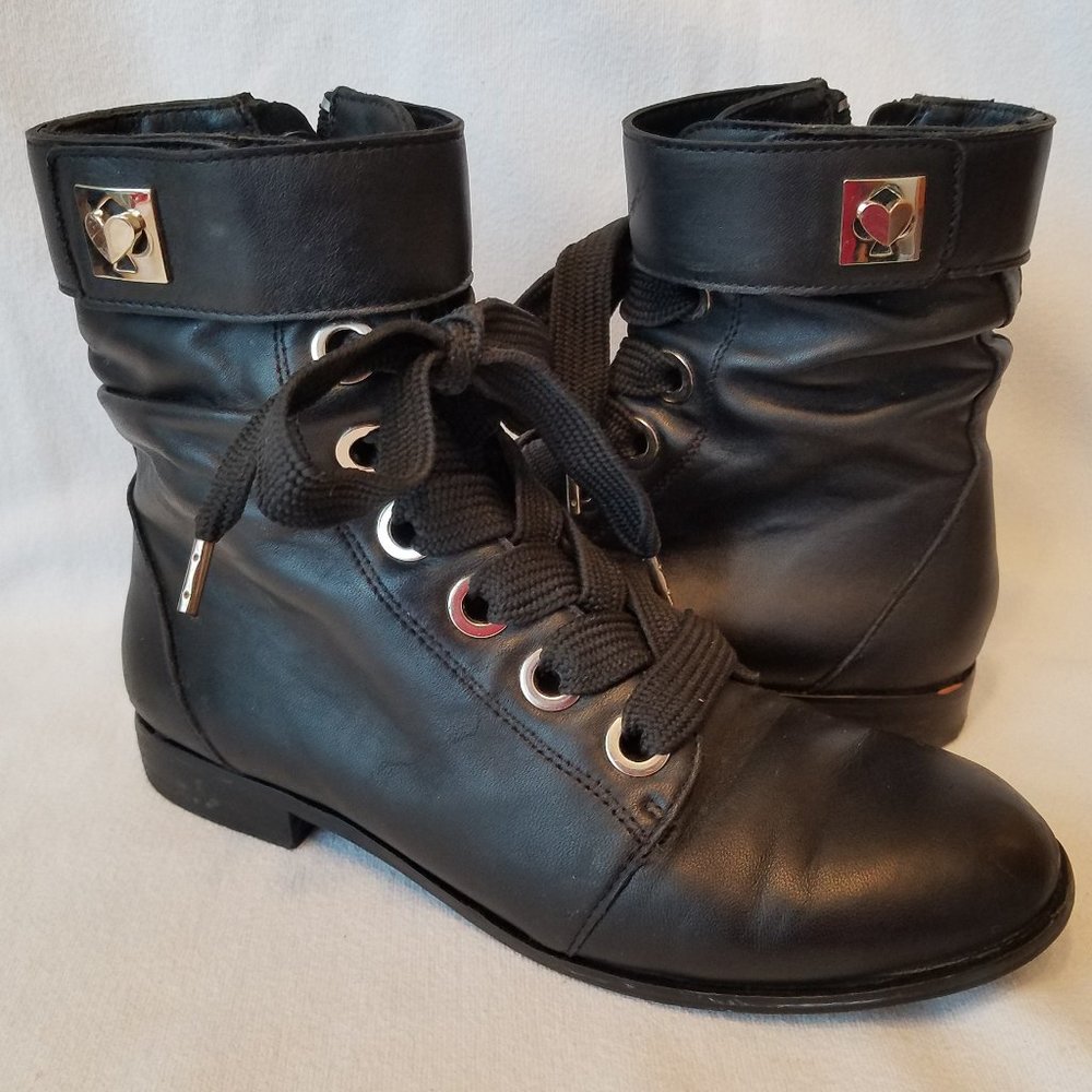 Kate Spade New York Women's Ruby Black Nappa Boots size 6.5M